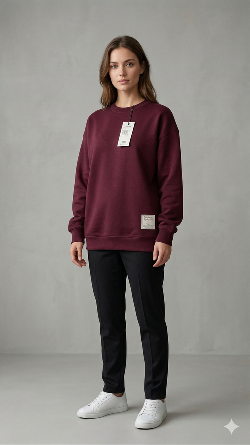 Burgundy Core Sweat